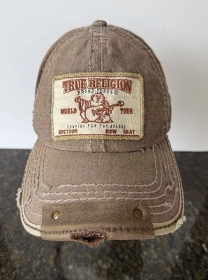 Sombrero True Religion World Tour Buda Envejecido Correa Trasera Ajustable Foto 1 de 4