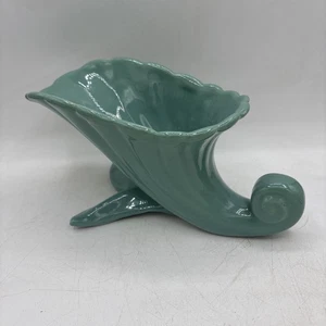 Abingdon Pottery Vintage 1930s Sea Foam Green Keramik Füllhorn Vase Art Deco - Bild 1 von 10