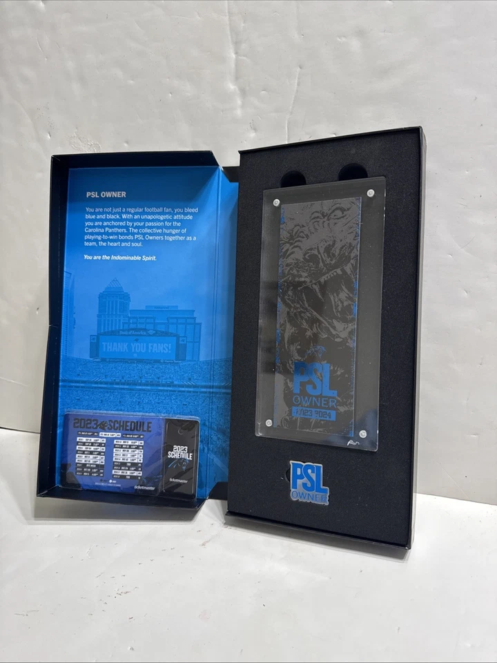 2023 CAROLINA PANTHERS PSL Owner Season  Collectors Box - Image 1 of 4