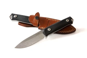 Cuchillos LionSteel B41 GBK Bushcraft Cuchillo Hoja Fija Sleipner Acero Negro G10 - Imagen 1 de 4