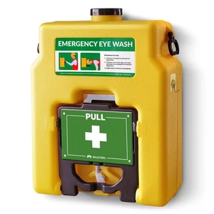 MAASTERS 15gal Portatile, Montaggio a Parete, Pronto Soccorso - Stazione Lavaggio Occhi - Foto 1 di 1