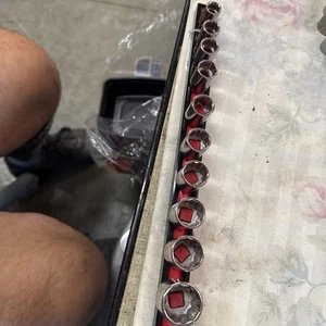 NEW CRAFTSMAN 10 Piece 3/8" Drive Shallow METRIC 12 Point Socket Set 10-19mm - Picture 1 of 4