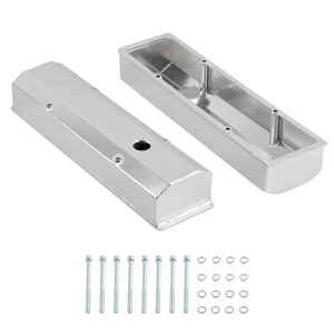 Fabricated Tall Valve Cover Kit For Chevy 350 383 400 58-86 SBC 1/4" Billet Rail - Imagen 1 de 19