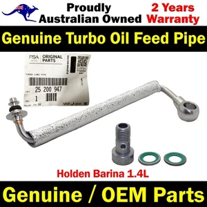 Genuine Turbo Charger Oil Feed Pipe For Holden Barina 1.4L - Picture 1 of 8
