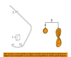 GM OEM Keyless Entry-Key Fob Remote Transmitter 20869056