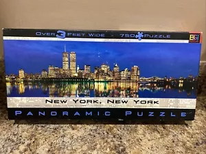 BGI PANORAMIC VINTAGE 2000 NEW YORK CITY 750 PEZZI PUZZLE WTC TWIN TOWERS NYC - Foto 1 di 9