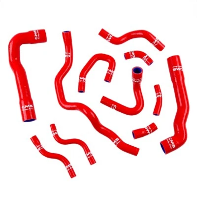 For 1992-1999 BMW E36 325i/325is/328i/Z3 2.8 Silicone Radiator Heater Hose Red - Image 1 of 4