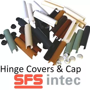 SFS Door Hinge Covers 3 x INTEC 2D DYNAMIC Centre uPVC Caps Replacement Parts - Picture 1 of 38