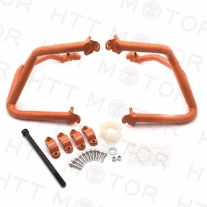 Engine Bumper Guard Crash Bars Frame Protector Orange For 2013-2016 KTM Duke 690 - Bild 1 von 10