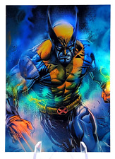 Marvel Wolverine Refractor Sketch Card Signed 1/1 Original art #1B41