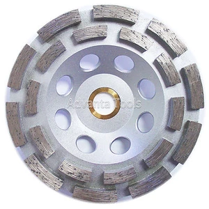 5” Double Row Concrete Diamond Grinding Cup Wheel 20seg 7/8"-5/8" Arbor - Picture 1 of 3