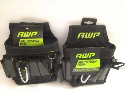 AWP HP ELECTRICIAN POUCH NEW WITH TAGS,WITH BELT CLIP Or BELT LOOP- 2 Pack - Image 1 of 4