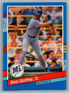 1991 Donruss Ken Griffey Jr #77 Three Yellow Lines Right Border - Mariners - Picture 1 of 2
