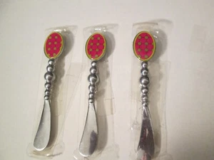 Esparcidores de pastel de barro, calcomanía rosa intenso, juego de 3, nuevos - Imagen 1 de 5