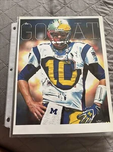 Tom Brady The GOAT 8x10 Photo Michigan / Patriots Photo Only - Picture 1 of 1