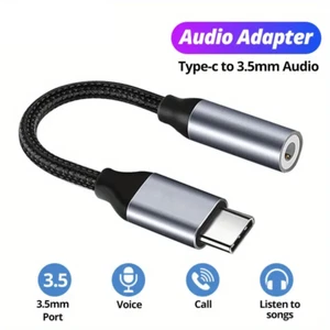NEW USB Type C to 3.5mm Jack Audio Adapter HiFi Samsung Galaxy S21 S22 S23 S24 - Picture 1 of 5