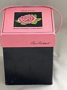 Vintage Ben Rickert Moisturizing Foaming Bath Crystals Rose Petal 18 oz - Picture 1 of 4
