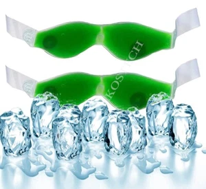 Cooling Aloevera Gel Eye Mask For Relaxing Stress Pack Of 2 (Free Ship) - Picture 1 of 4