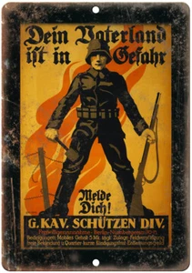 Rally Roud The Flag England Wartime Poster 12" x 9" Reproduction Metal Sign M79 - Picture 1 of 1