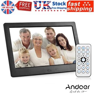Andoer 10.1 Inch Digital Photo Frame Desktop Electronic Album IPS Screen UK K2K1 - Picture 1 of 9