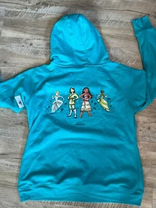 2022 Disney Parks runDisney Princess Runs Disney Sweatshirt Hoodie Pullover L - Picture 1 of 3