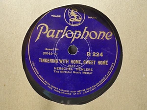 HERSCHEL HENLERE - Tinkering With Home, Sweet Home 78 rpm disc (A+) - Picture 1 of 1