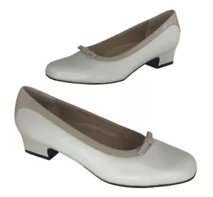Trotters Mujer Hueso Oscuro Topo Cuero Confort Talla 6 Mediana - Imagen 1 de 7