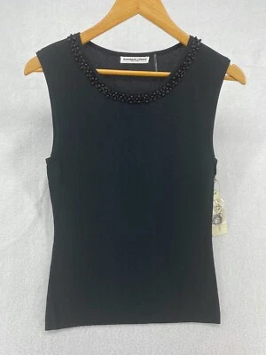 Camiseta sin mangas Hannah Jones L negra elástica NUEVA (W3535-M1) Foto 1 de 4