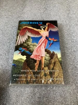 Journey ‎– When You Love A Woman / Message Of Love SEALED CASSETTE  - Image 1 of 3