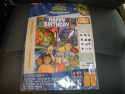 NEW Rise of Teenage Mutant Ninja Turtles Scene Setters with Props 5 piece set - Image 1 of 4
