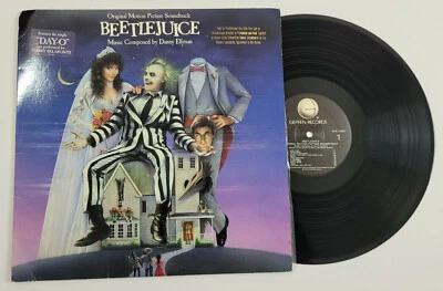 DANNY ELFMAN -  BEETLEJUICE ORIGINAL SOUNDTRACK - ORIGINAL VINYL PROMO - Image 1 of 2