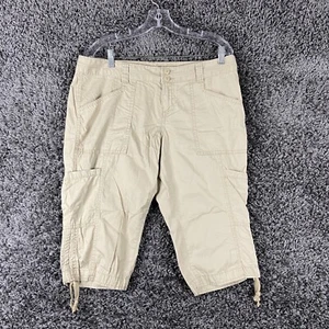 Old Navy Beige Capri Bermuda Shorts Women’s 12 - Picture 1 of 9