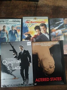 5x DVD lot Action 007 Bond Die Another Day White House Down etc - Picture 1 of 6