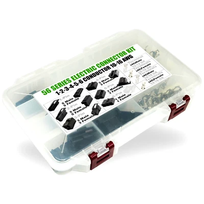 200pcs, Delphi Metri-Pack 56 Series 1-2-3-4-5-6 PIN Connector w/10-16 AWG Kit - Image 1 of 4