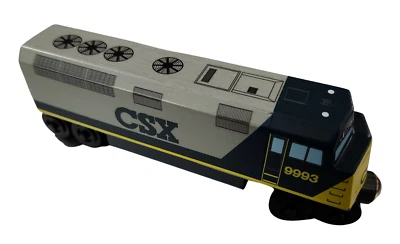 Wooden Whittle Shortline Railroad CSX Gray F40 Diesel 9993 Locomotive ENGINE - Image 1 of 4