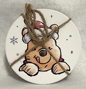 Set Of Four Christmas Coaster Disney Winnie The Pooh - Picture 1 of 3