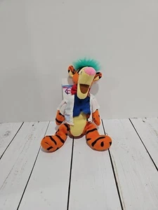 Disney Store TIGGER - Mad Scientist 9"Bean Bag Plush Stuffed - Picture 1 of 8