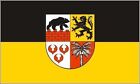 Aufkleber Landkreis Anhalt-Bitterfeld Flagge Fahne 12 x 8 cm Autoaufkleber