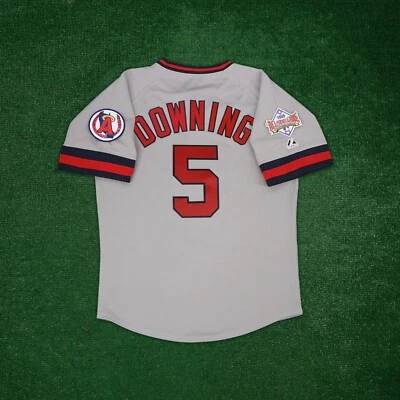 Brian Downing 1989 California Angels Men's Cooperstown Grey Road All Star Jersey - Image 1 of 4