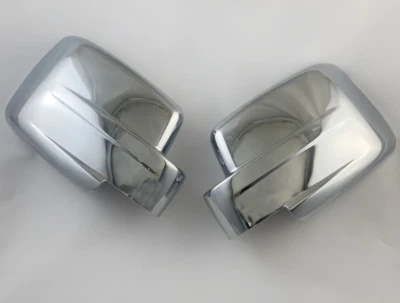 Chrome Rearview Mirror Lid Cover Trim For 2007-2012 Dodge Nitro Jeep Liberty 2P - Imagem 1 de 3