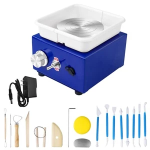 Mini Pottery Wheel Kit for Beginners - 30W Ceramic Machine & Tools - Picture 1 of 11