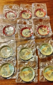 1974 Coca-Cola Coke Girl Tin Coasters Collectibles (LOT OF12) 💗Vintage💗NEW - Picture 1 of 3