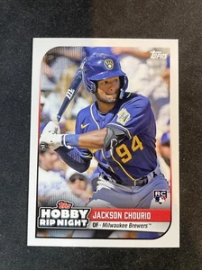 2024 Topps Hobby Rip Night Jackson Chourio Brewers RC 22 - Picture 1 of 2