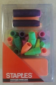 STAPLES ERASER & GRIP COMBO PACK - NEW - Picture 1 of 3