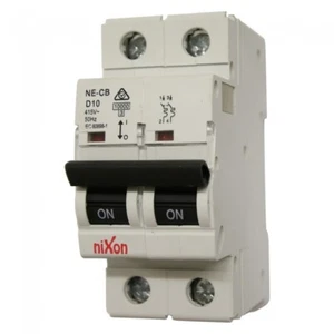 10AMP - 2 Pole 10ka MCB - Circuit Breaker - D Curve - Picture 1 of 1