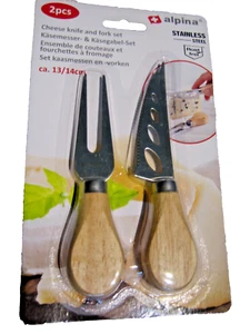 Käsemesser und Käsegabel Set Käseschneider Käse Edelstahl Rostfrei - Bild 1 von 1