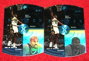 LOTE DE 2 GARY PAYTON SUPERSONICS 1997-98 SPX AZUL CIELO #40 (K1) - Imagen 1 de 1