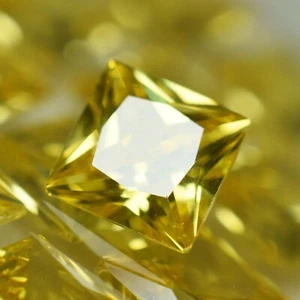 Lote de 51 piezas impresionantes piedras preciosas de zafiro amarillo natural 5x5 mm corte cuadrado CERTIFICADO - Imagen 1 de 14