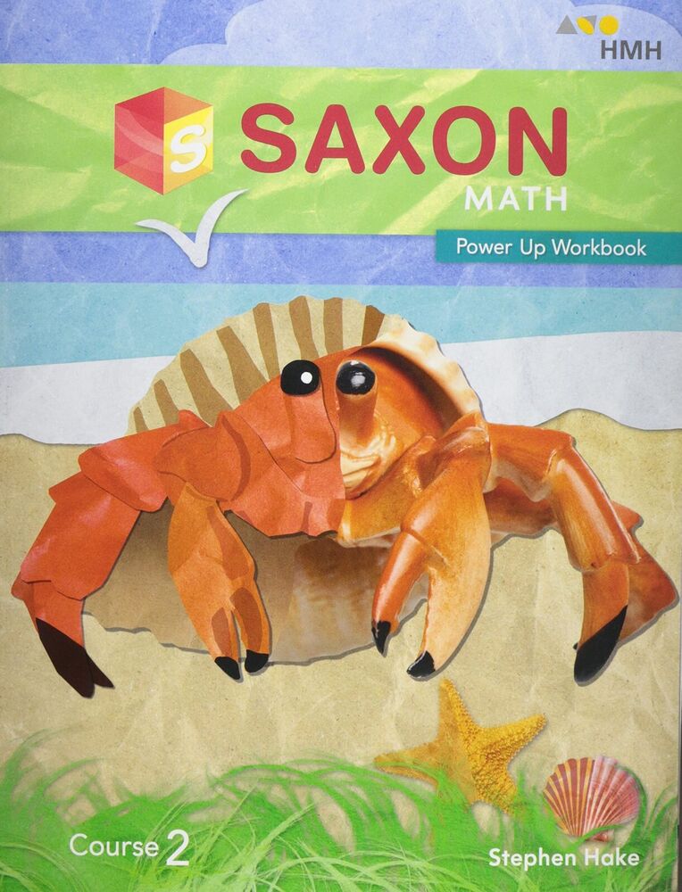7th Grade 7 Saxon Math Power Up Workbook Course 2 2018 Edition