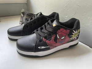 NEW With Tag Marvel Spider-Man Heelys Black Skate Shoes Size 7 - Picture 1 of 7